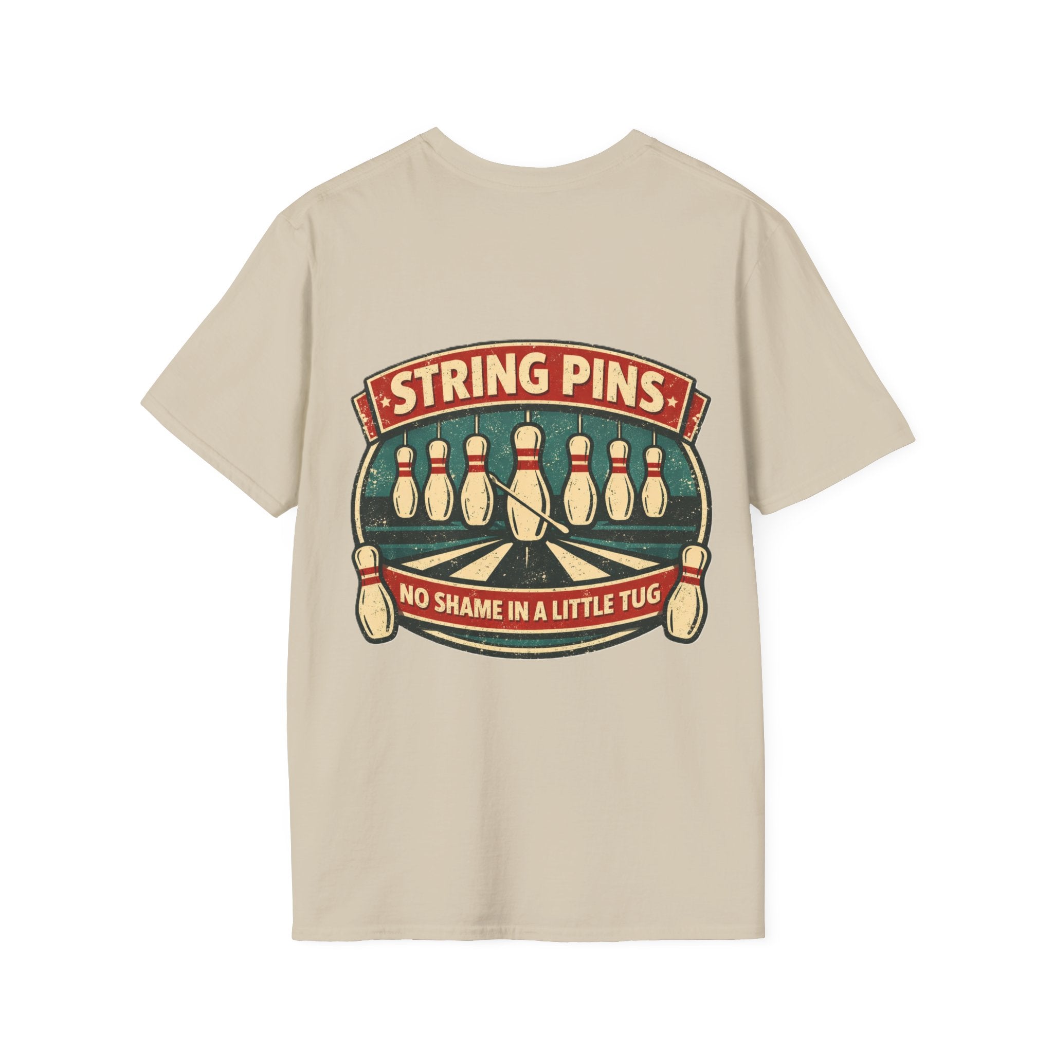 "String Pins Tug" Tee