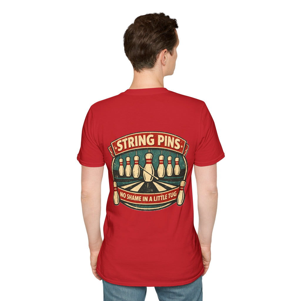 "String Pins Tug" Tee
