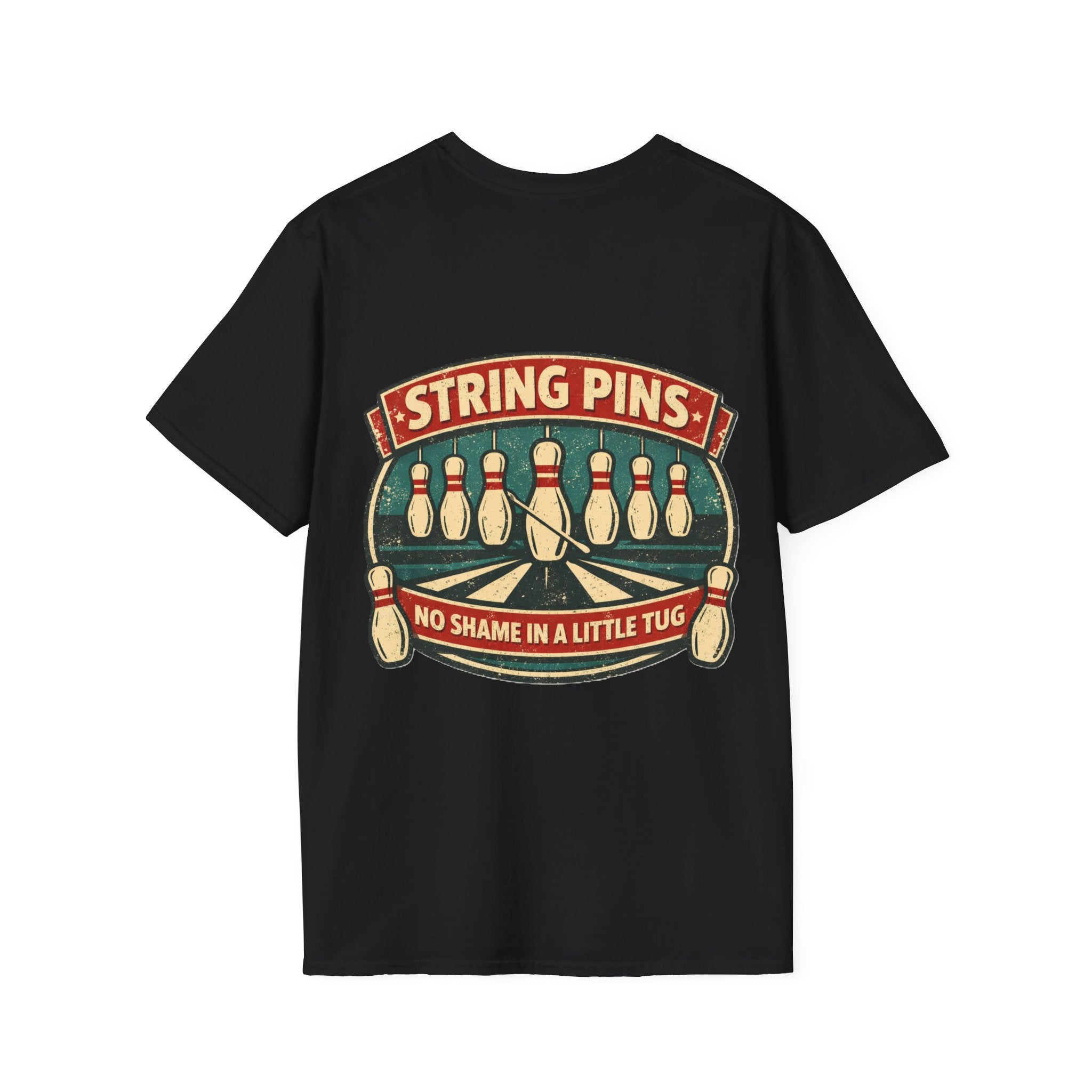 "String Pins Tug" Tee