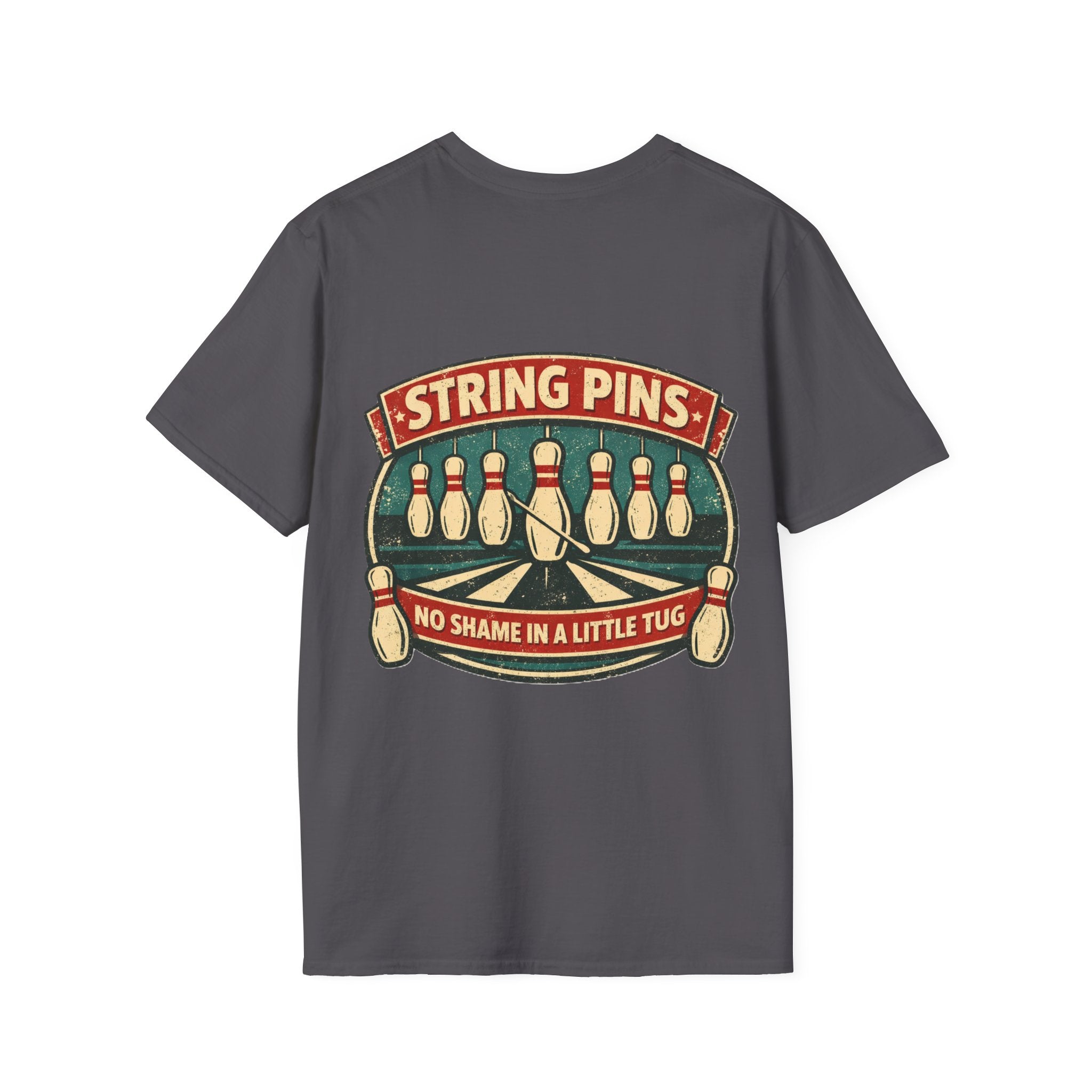 "String Pins Tug" Tee