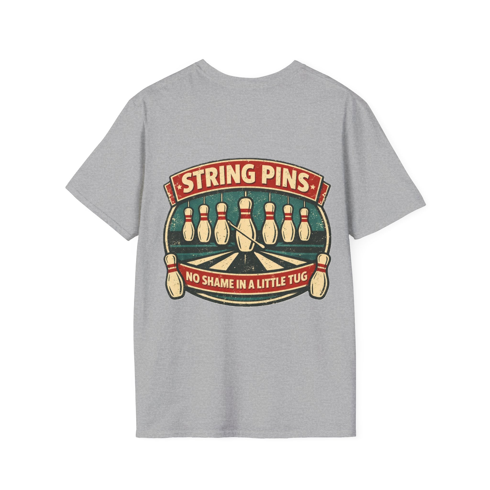 "String Pins Tug" Tee