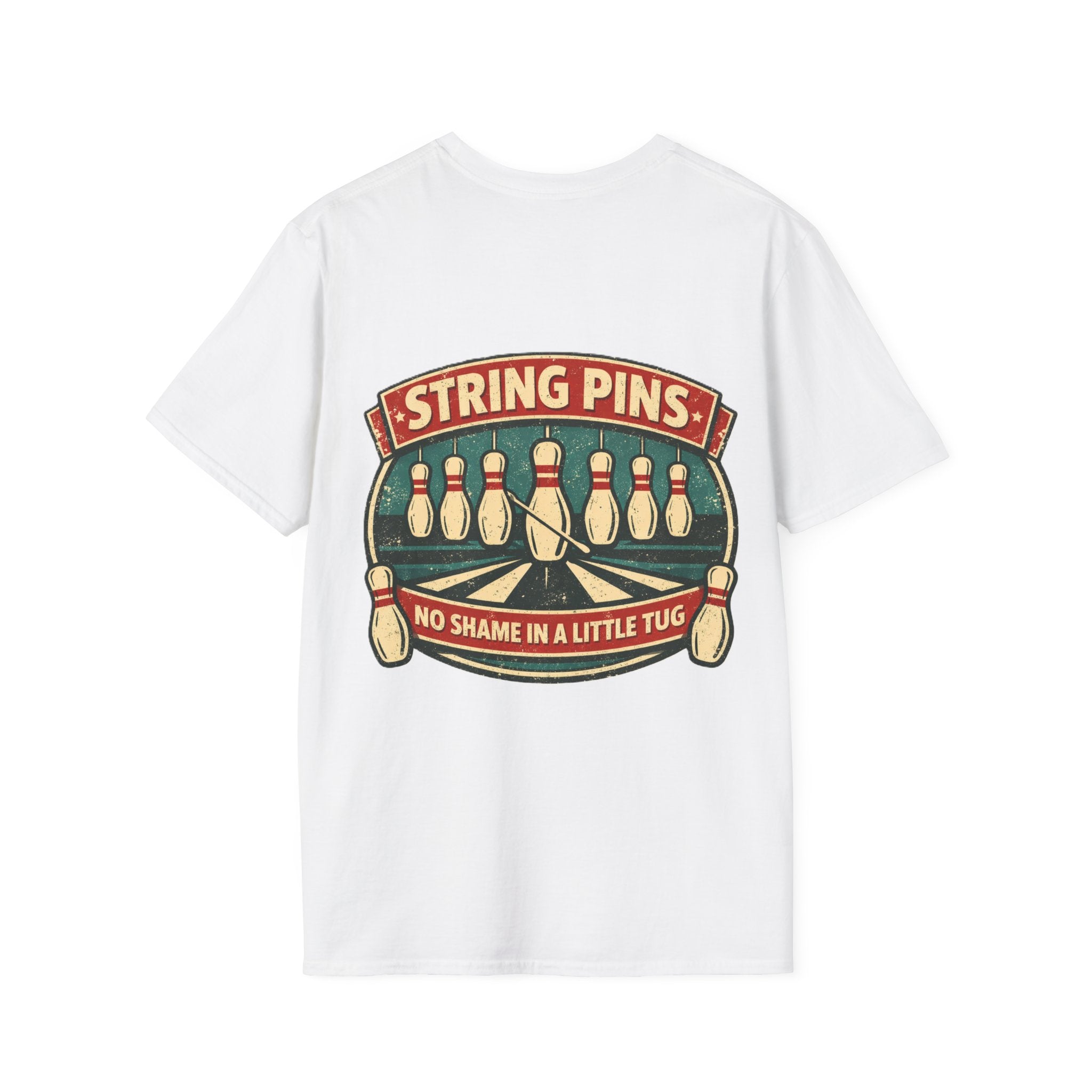 "String Pins Tug" Tee