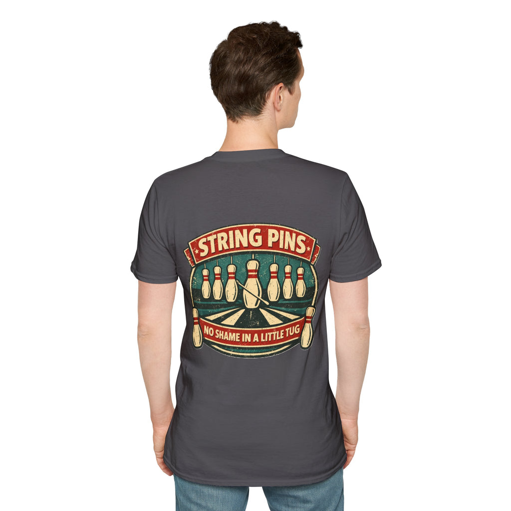 "String Pins Tug" Tee