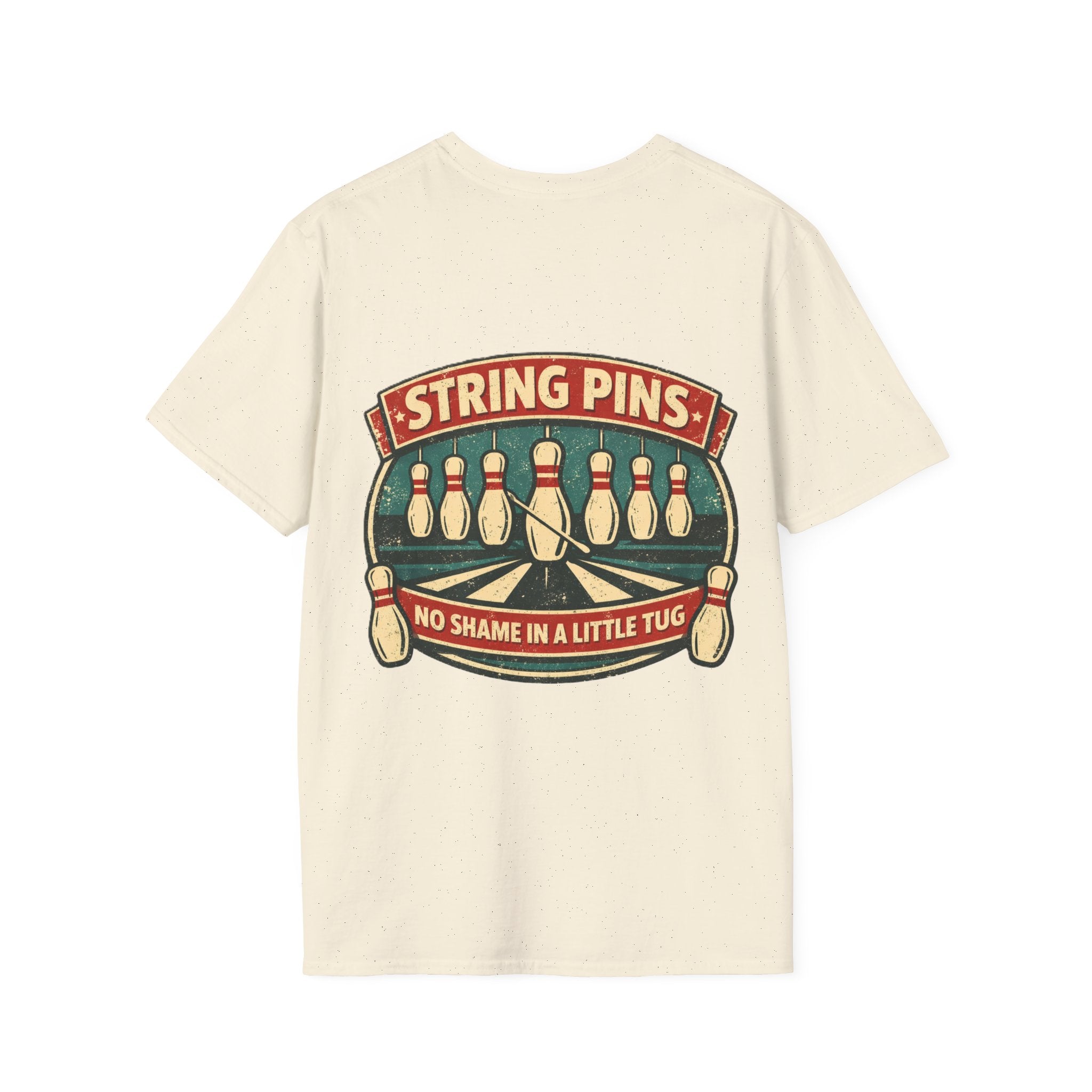 "String Pins Tug" Tee