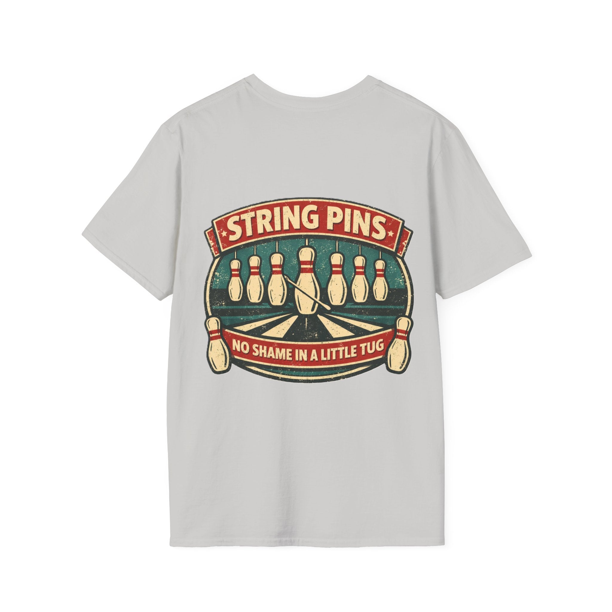 "String Pins Tug" Tee