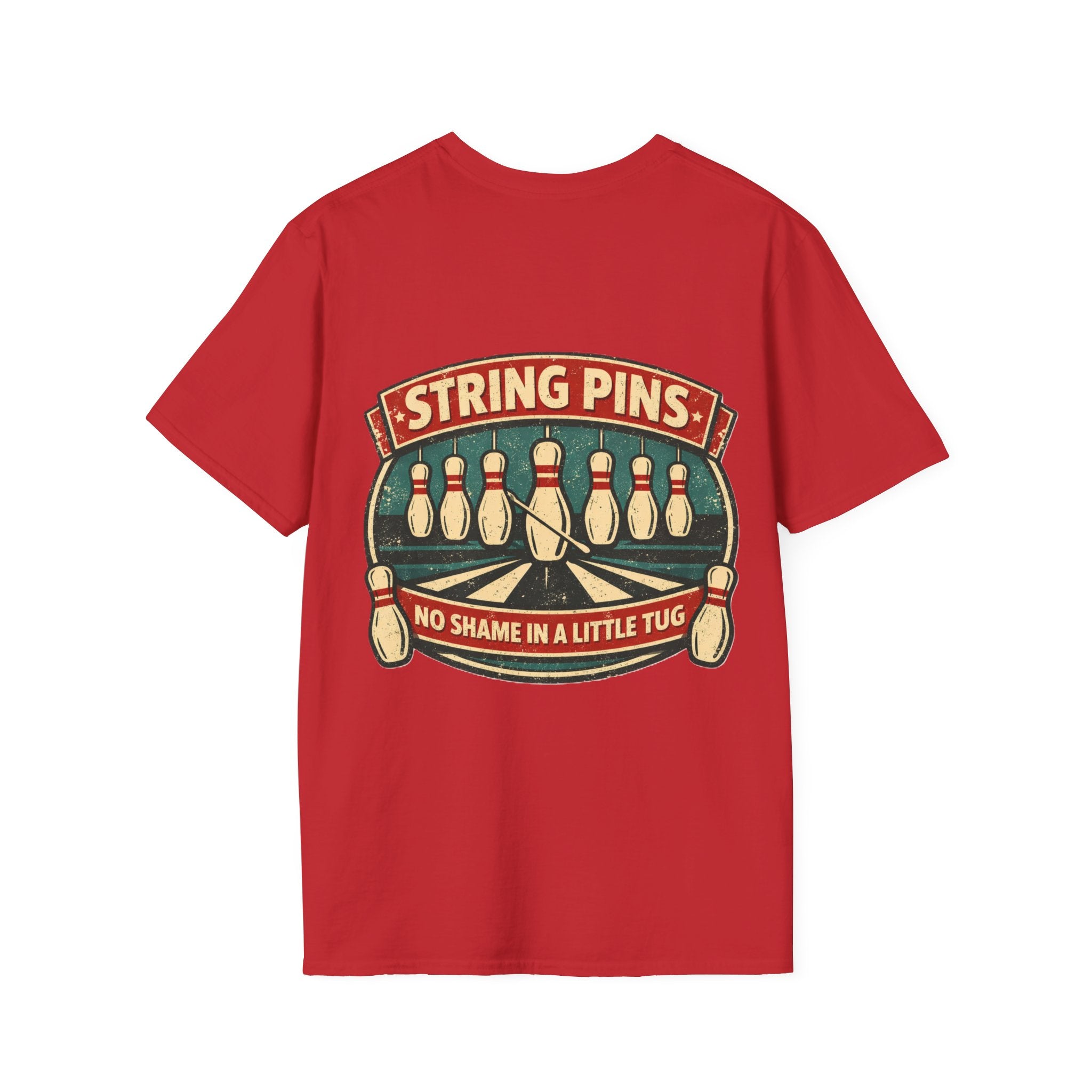 "String Pins Tug" Tee
